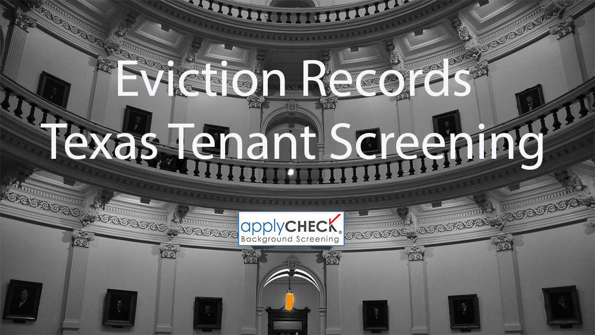 Texas Tenant Screening and eviction records Image
