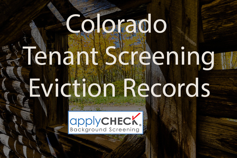 Colorado Tenant Screening Eviction Records Image