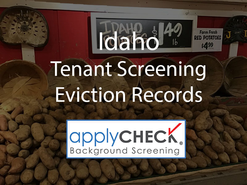 Idaho tenant screening and eviction records image